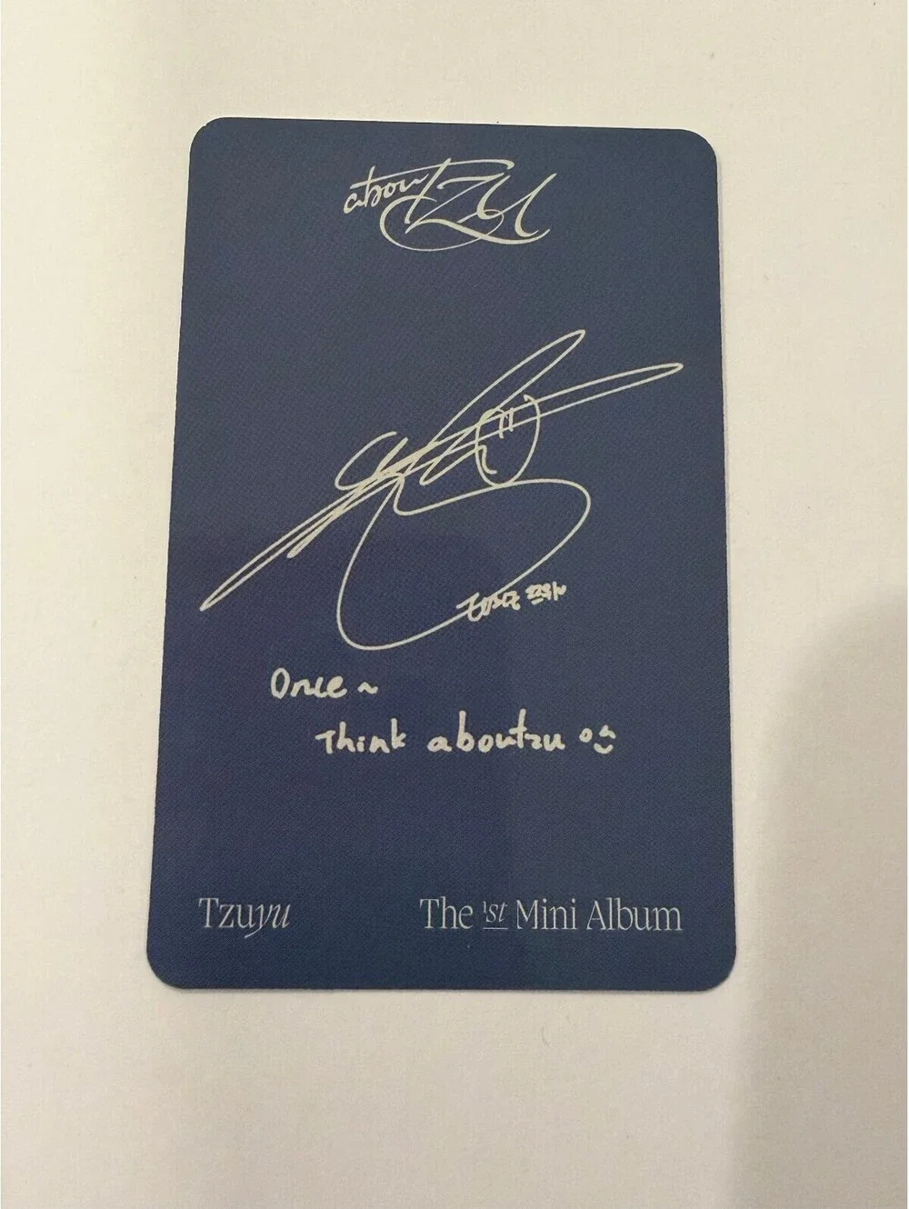 Twice Tzuyu ABOUTZU Album Photocard